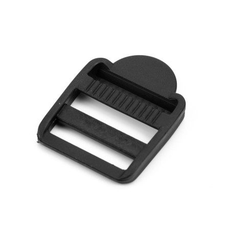 Hebilla tensor mochila 25 mm plástico negro