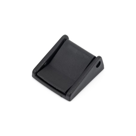 Cierre 20 mm para cinta mochila, bloqueo de leva, plástico negro