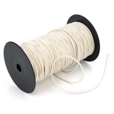 Cordón goma elástica 2.5 mm, redondo, algodón-caucho...