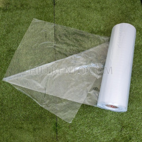 Plástico transparente Semitubo 70 cm, Galga...