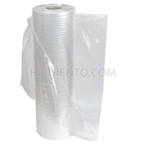 Plástico transparente Semitubo 70 cm, Galga...