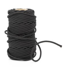 Cordón negro 3 mm polipropileno, riel para cortinas,...