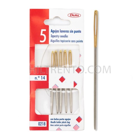 Agujas tapiceras (laneras) sin punta Nº14 -...