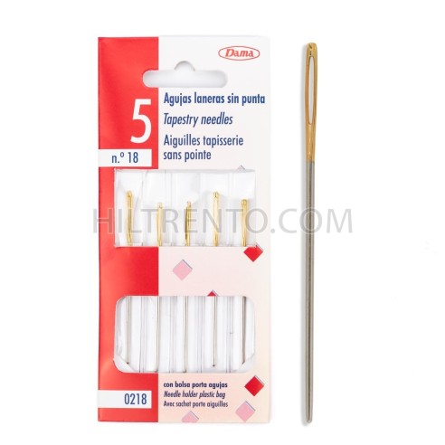 Agujas tapiceras (laneras) sin punta Nº18 -...