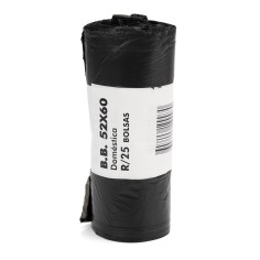 Bolsa basura negra 52x60 cm 25 L - pack 25 uds