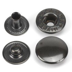 Broche presión Olimpia 700 Latón pavonado (negro) - Caja...