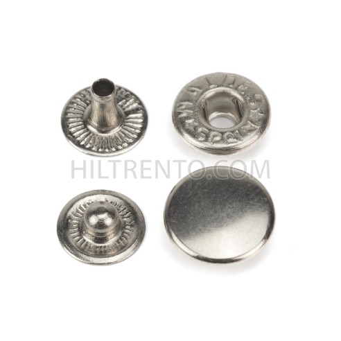 Mini broche presión Olimpia 200 Latón níquel -...