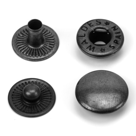 Broche presión Olimpia 500 Latón Pavonado - Caja 1000 uds