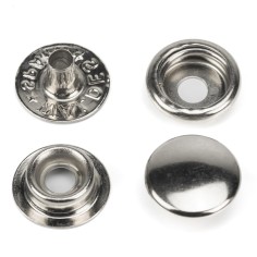 Broche botón presión Rayo 8100 Latón Niquel - Caja 1000 uds