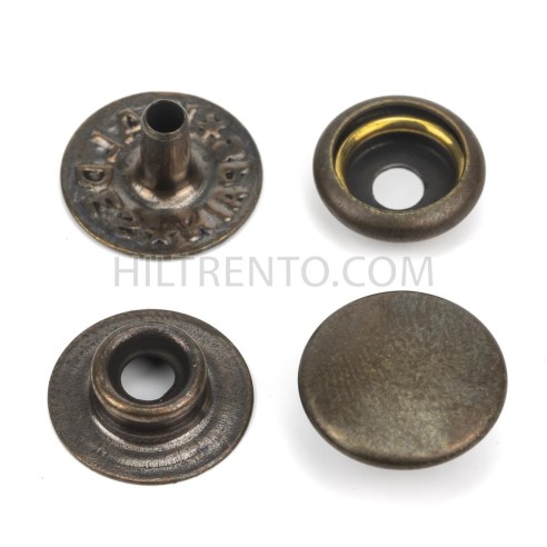 Broche botón presión Rayo 8020 Latón Oro viejo...