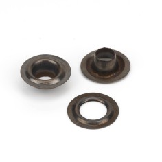 Ojales metálicos 10 mm latón oro viejo, para lonas y...