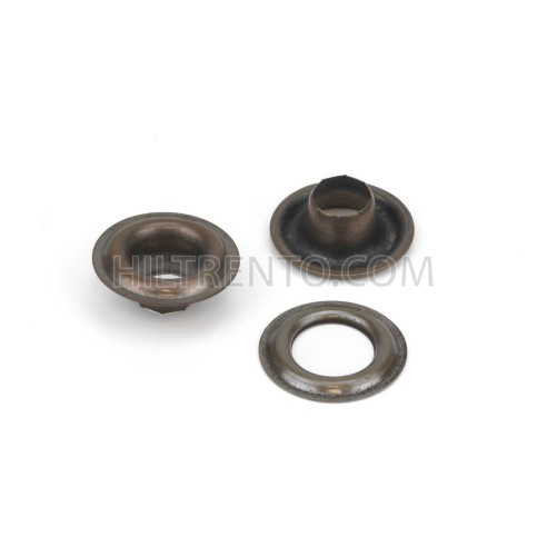 Ojales metálicos 8 mm latón oro viejo, para...