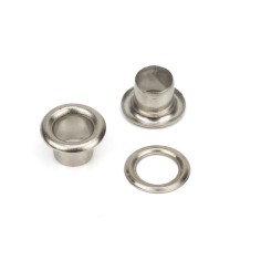 Ojete metálico 5.1 mm latón níquel, ref. 5055  - Caja...