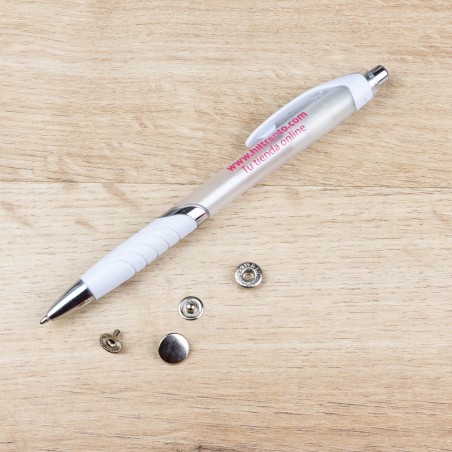 Mini broche presión Olimpia 200 Latón oro pavonado - Caja 1000 uds