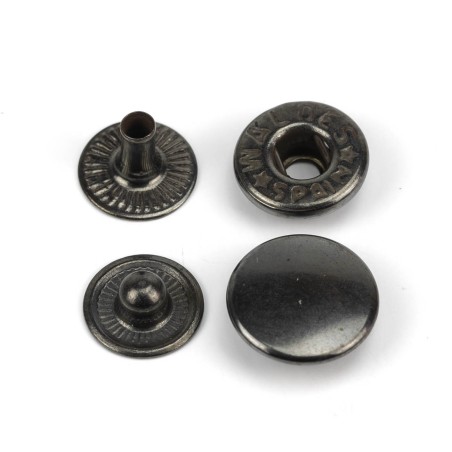 Mini broche presión Olimpia 200 Latón oro pavonado - Caja 1000 uds