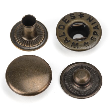 Broche presión Olimpia 700 Latón oro viejo - Caja 1000 uds