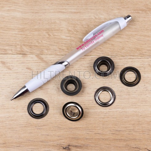 Ojales metálicos 10 mm latón oro viejo, para...