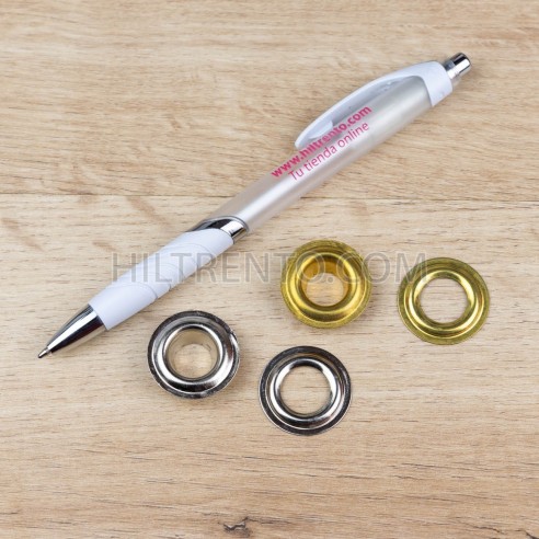 Ojales metálicos 12 mm latón oro viejo, para...