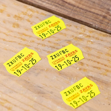 Etiquetas personalizadas 26x16 cm, adhesivo permanente - Caja 40 rollos