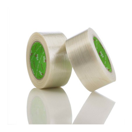 Cinta reforzada fibra vidrio unidireccional ref. 8200 19mm x 50 metros - Caja 96 rollos
