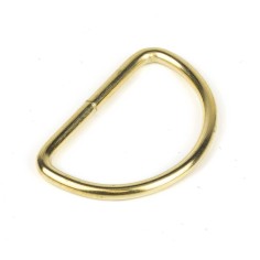 Anilla en D Piquete 30 mm oro