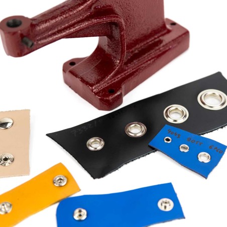 Máquina prensa remachadora N3, Perforar cuero, fornituras, botones, remaches, ojales