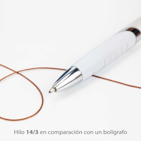 Hilo poliamida 6.6 (nylon) grosor 14/3 - Bobina 1000 metros / 250 grs