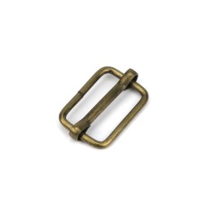 Hebilla corredera metálica ajustable 20 mm oro viejo,...