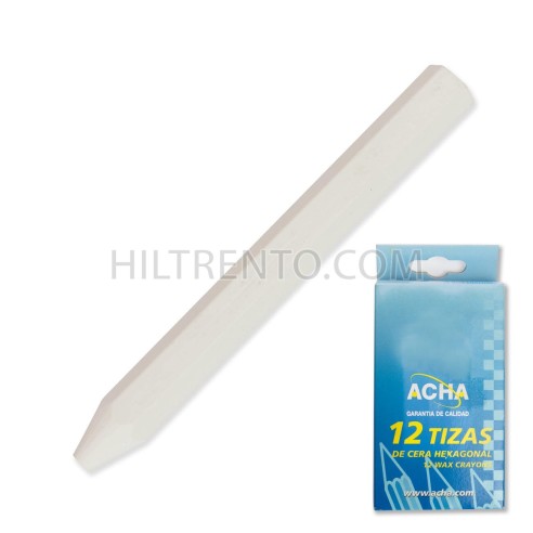 Tizas cera hexagonal 12 mm rojo