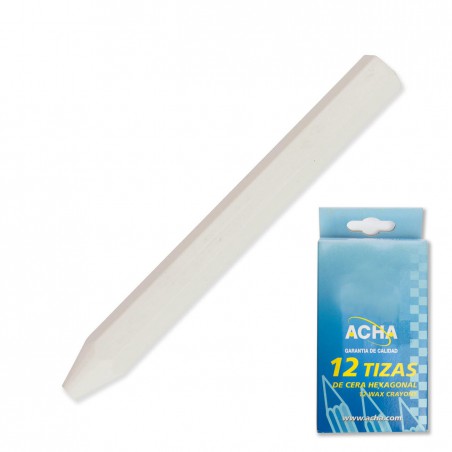 Tizas cera hexagonal 12 mm rojo