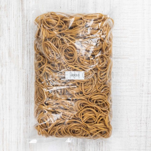 Goma elástica banda caucho natural 60x3mm - 1 Kg