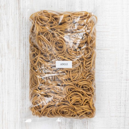 Goma elástica banda caucho natural 60x3mm - 1 Kg