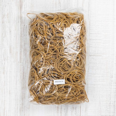 Goma elástica banda caucho natural 80x2mm - 1 Kg
