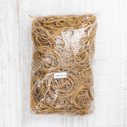 Goma elástica banda caucho natural 120x2mm - 1 Kg