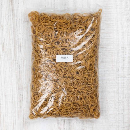 Saco 25 kg Goma elástica banda caucho natural 30x1,5mm