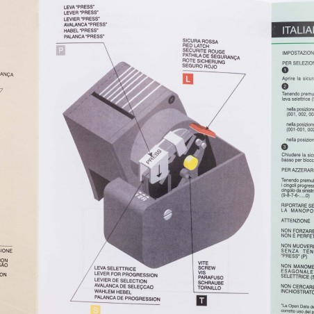 Etiquetadora manual números consecutivos OPEN textil 2234, 1 línea, 7 dígitos, 22x12mm