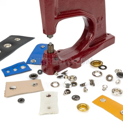 Máquina prensa remachadora N4, Perforar cuero,...