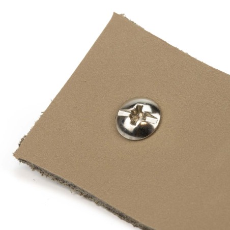 Gemelo remache tornillo con rosca níquel plateado, para bolsos y cinturones - Pack 20 uds