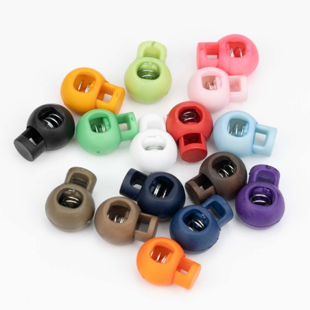 Tope tensor cordón plástico redondo 24 x 17 mm