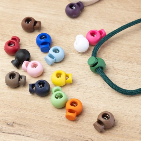 Tope tensor cordón plástico redondo 18 x 15 mm