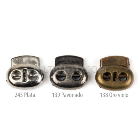 Tope tensor cordón plástico metalizado doble...