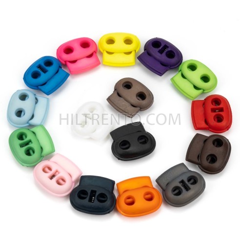 Tope tensor cordón plástico doble agujero 22 x...