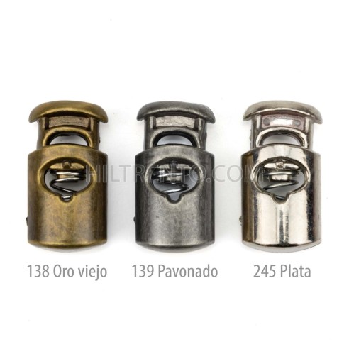 Tope tensor cordón plástico metalizado alargado...