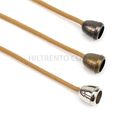 Tapa nudos terminal metalizado extremo cordón...