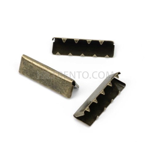 Terminal metálico oro viejo 30 mm para extremo...