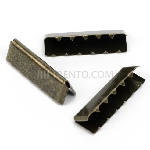 Terminal metálico oro viejo 40 mm para extremo...