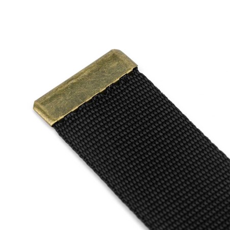 Terminal metálico oro viejo 40 mm para extremo de cinta