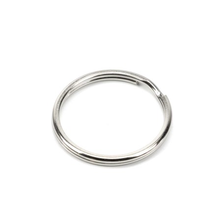 Anilla de llavero plateada 20 mm