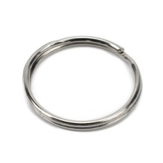 Anilla de llavero plateada 28 mm