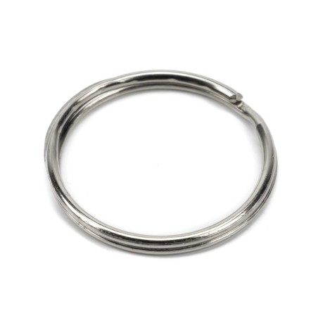 Anilla de llavero plateada 28 mm